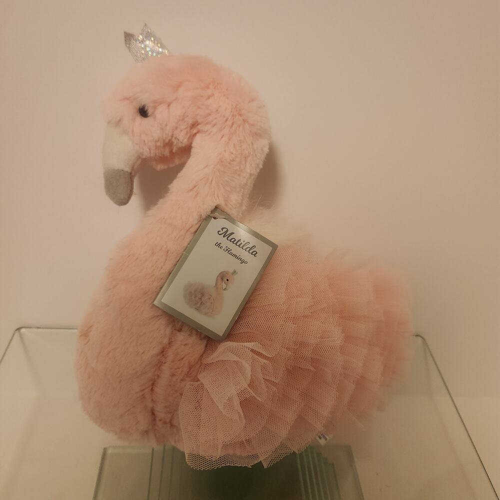 New with Tags "Matilda the Flamingo" Blush and glitter Ballet Flamingo